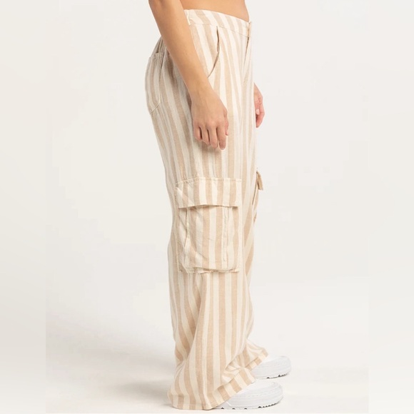 Tilly’s RSQ striped linen pant - Picture 4 of 5